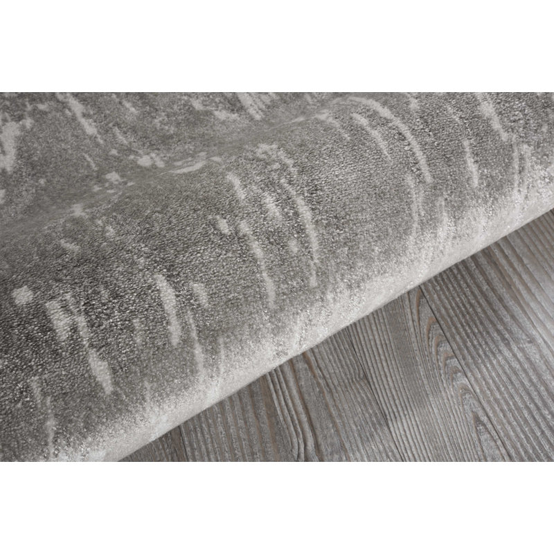 Tapis gris Desmond, Rectangle 2 pi 7 po x 4 pi 2 po