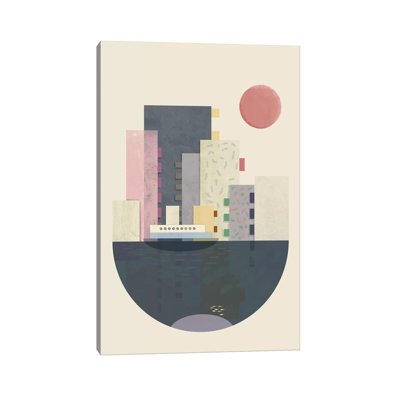 City On Earth by Flatowl - Wrapped Canvas Painting, 66.04 cm H x 45.72 cm W