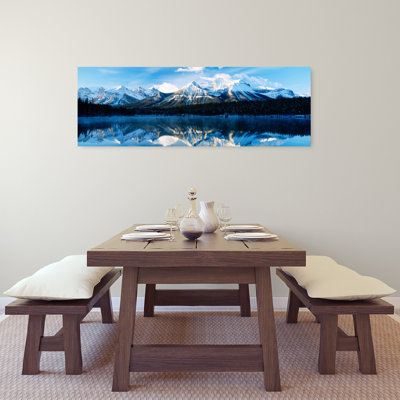 «Herbert Lake», parc national Banff, Alberta, Canada, art contemporain de paysage de pin contemporain