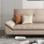 Canapé-coussin gris en cuir véritable standard-18324118