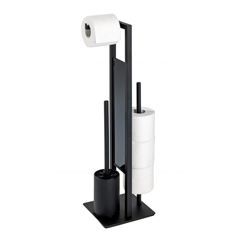 Roberge Free -standing Toilet Paper Holder, Black