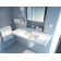 Starck 3 Ceramic Rectangular Pedestal Bathroom Sink with Overflow