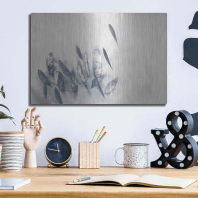 Art mural en métal Brayden Studio® «Gamment Waving Neutral» par Jo Maye