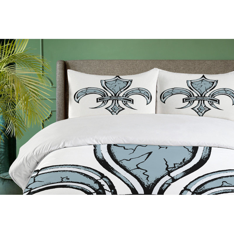 French Country Damask Duvet Cover