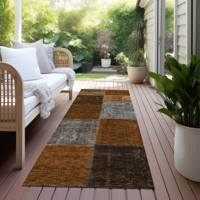 Tapis intérieur / extérieur Fareham, Tapis de couloir 2 pi 3 po x 7 pi 6 po