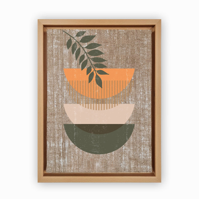 Peinture décorative sur toile, Bois, H 37,8 po x l 26 po