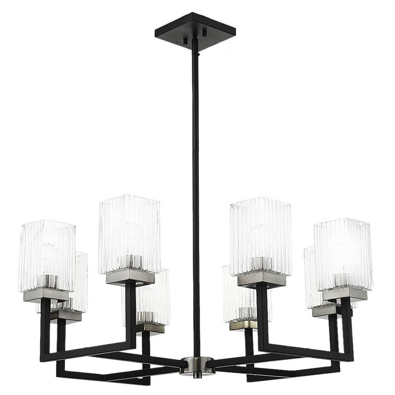 Lustre linéaire moderne à 8 lumières Dolph