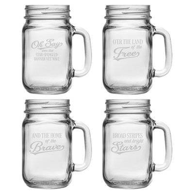 Shidler 16oz. Mason Jar Set