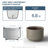 Large Concrete Round Planter / Pot With Drainage Holes-2003912676-2003912674