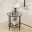 Kiyrah Glass Top End Table
