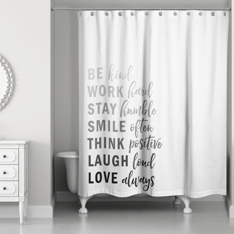 Kind List Shower Curtain