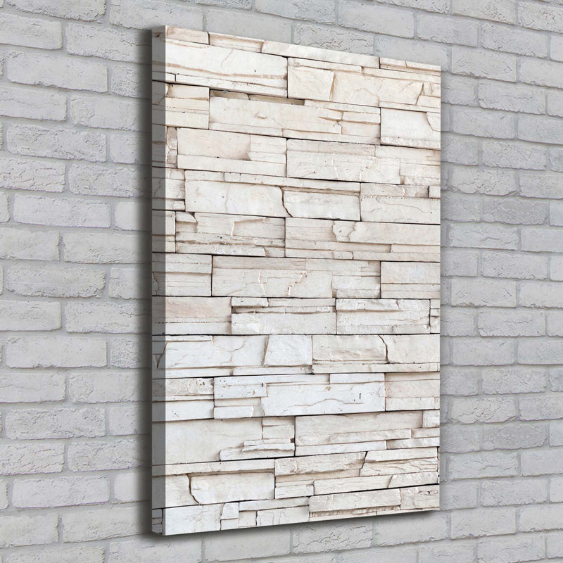 A Stone Wall - Wrapped Canvas Print