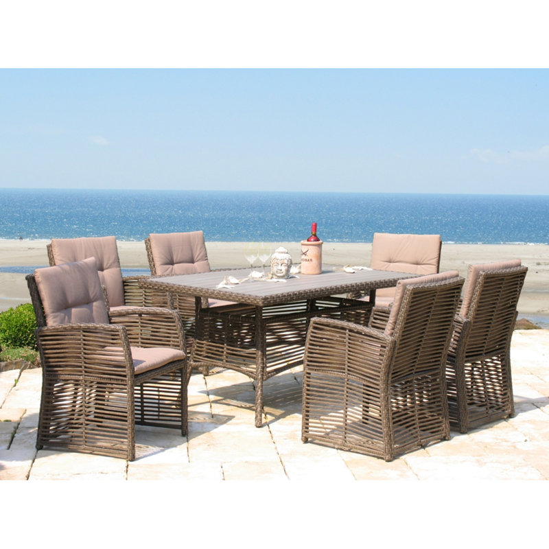 Watts Rectangular Wicker Outdoor Dining Table , 153cm cm W 97cm cm D
