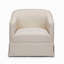 Chaise pivotante à jupe en lin Earl