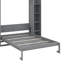 Lit escamotable double avec tablettes et DEL