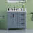 Free Standing Single Bathroom Vanity with Quartz Top-1989474902