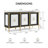 Velora Modern Luxury Geometric Carved Sideboard Cabinet with Storage, 3-Door Credenza for Living Room, Dining Room