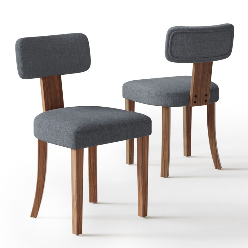 Cenie 18.5'' H Upholstered Side Chair, Dark Gray