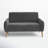 Paschall 57" Round Arm Loveseat-604364929