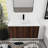 36" Wall Mounted Single Bathroom Vanity with Resin Vanity Top-86914859