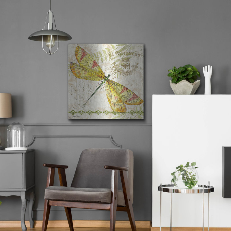  «Dragonfly Daydream 4» par Jean Plout, art mural en métal, 24 po x 24 po, 24 po x 24 po