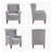 Button-Tufted Small Wingback Accent Chair with Rolled Arm and Thick Padded Cushion-952202657