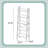 Jabari 67.9" H Metal Ladder Bookcase-1842680747