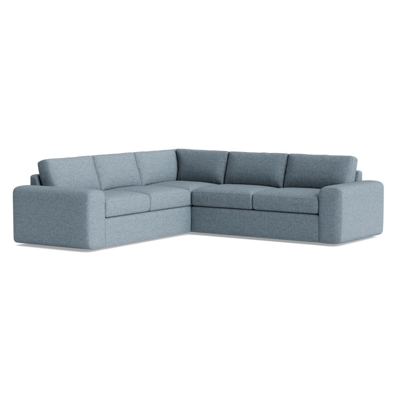The OG Sectional, Plush Woven - Tan, Left Hand Facing