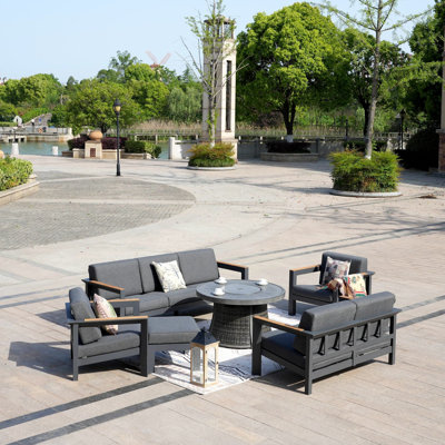 8 - Person Patio Conversation Set with Cushions
