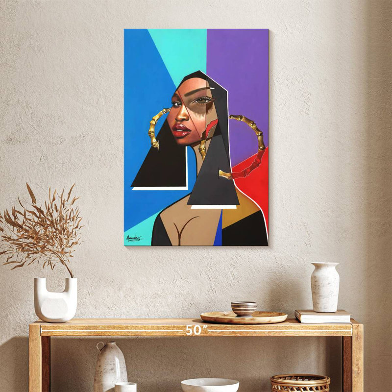 Leisha Black Mona Lisa, 36" H x 24" W