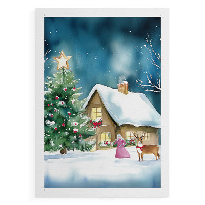 Christmas Holiday Art DCCLxx - Reproduction d'art en toile seulement - NON-CADRE