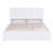 Queen Size Storage Platform Bed With Pull Out Shelves And Twin  XL Size Trundle, White