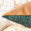 Housses de coussin décoratives vert foncé (18 x 18 pouces), ensemble de 2, convient au canapé et au lit