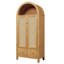 Rattan Wardrobe with 2 doors and 2 drawers Oak