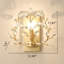 Applique murale dorée à 1 lumière Anavela