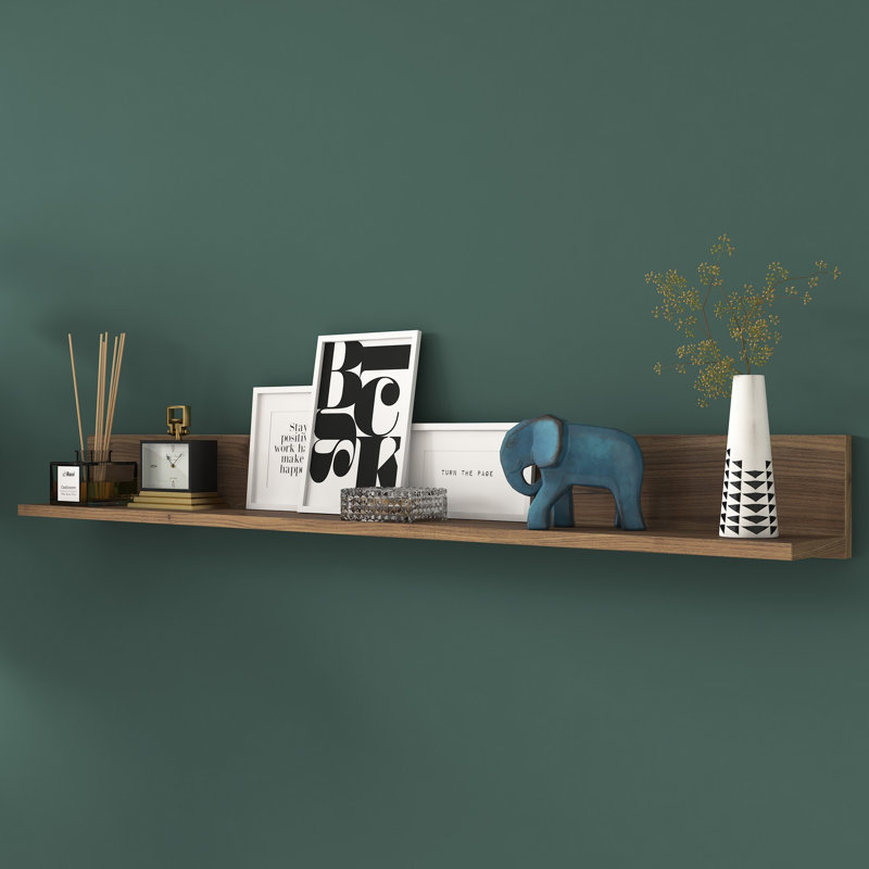 Tablette décorative Herlene, Noyer