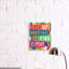 «Show up Work Hard Expression Pop Stripe» par Nina Seven - Art textuel-374815900-374815901