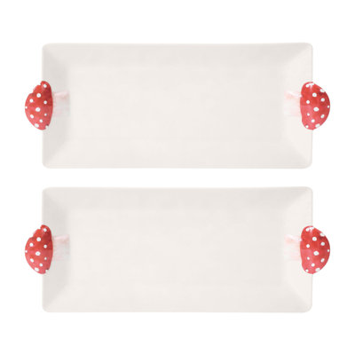 2-Piece Mushroom 16" Rect. Tray