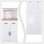 Armoire de cuisine en bois de 49,4 po de largeur - 2 tiroirs et 2 armoires