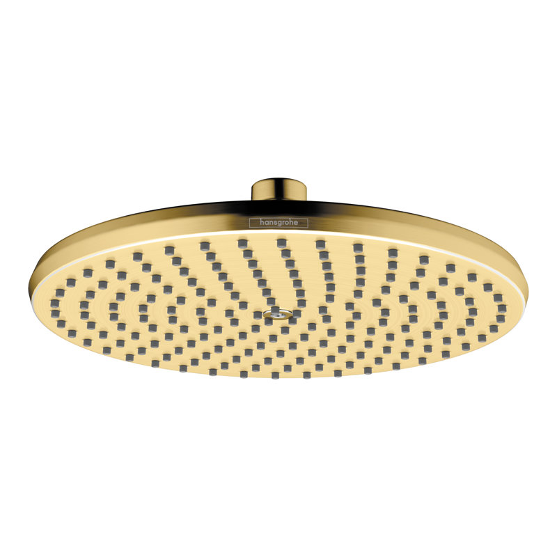 Locarno 2.5 GPM Rain Fixed Shower Head, Brushed Gold Optic
