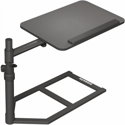 Overbed Table With Under Mattress Support, Adjustable Tray