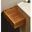 Mid-Century Travertine Stainless Steel Freestanding Bathroom Vanity
