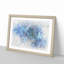Blue Dahlia Flower - Picture Frame Graphic Art Print-56734904-56734903