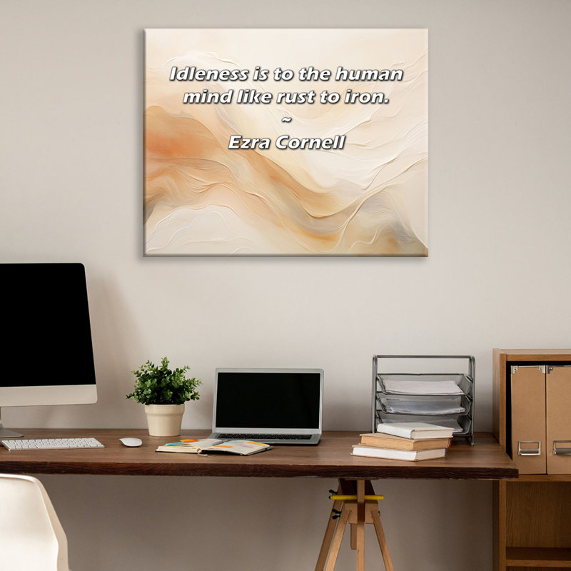 «Artsy Quote» par Ezra Cornell, toile tendue avec châssis, H 17 po x l 24 po