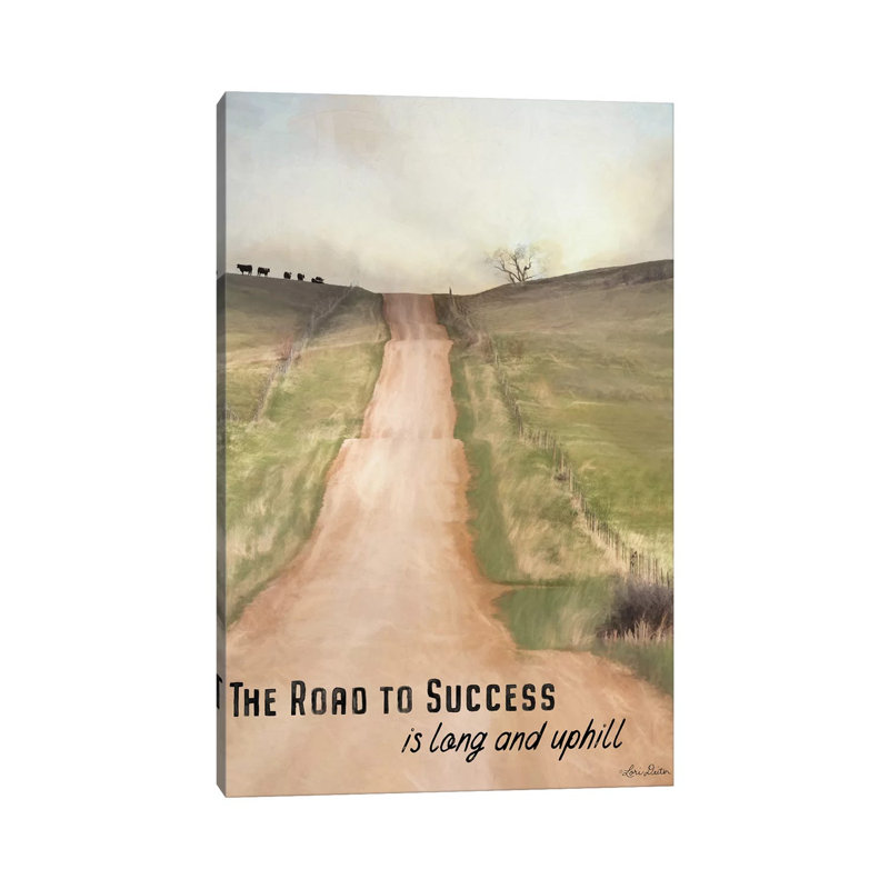 Road to Success 1 Piece Wrapped Canvas Wall Art, 20.32 cm H x 30.48 cm W