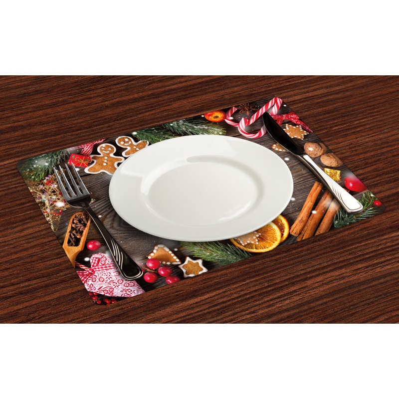 Locust Grove Gingerbread Man Spices Biscuits Placemat