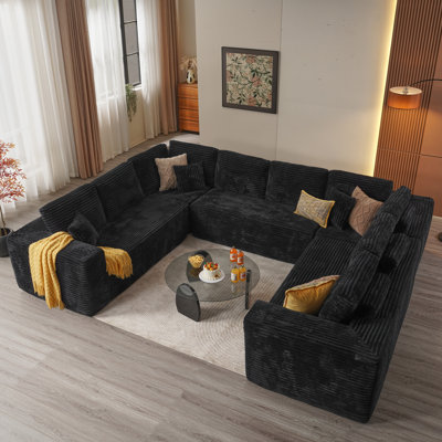 Nathasa No Assembly Required Upholstered Sectional, Free Combination Sofa For Living Room, Home Theater