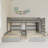 Solid Wood Full Over Twin & Twin Bunk Bed, Triple Bunk Bed With Drawers-1869653311