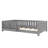 Twin bed with built-in bookshelf and high-quality safety guardrail,Gray-701980666-701980664