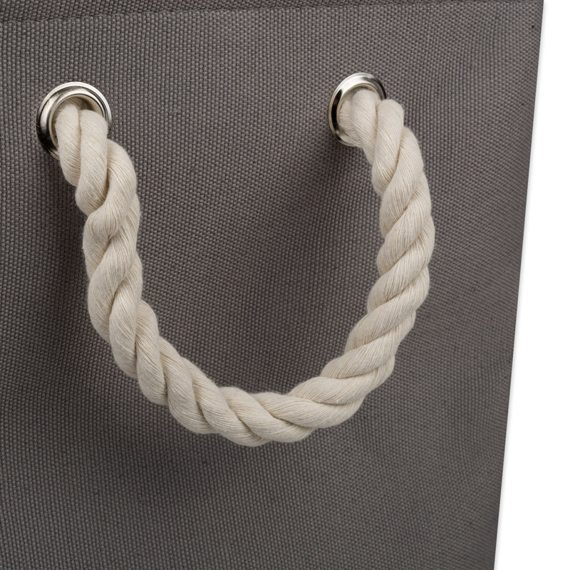 Cube en tissu patte Cambridgeshire, Gris, H 9 po x l 8 po x P 14 po